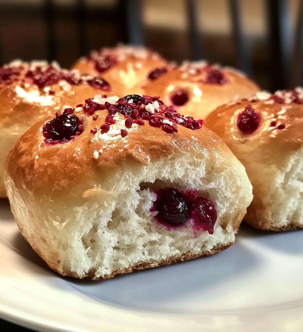 Spicy Cranberry Chili Dinner Rolls