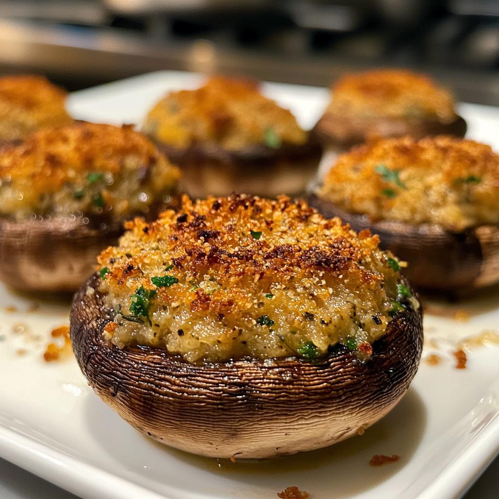 Stuffed Mushrooms with Garlic Butter savory appetizer recipes