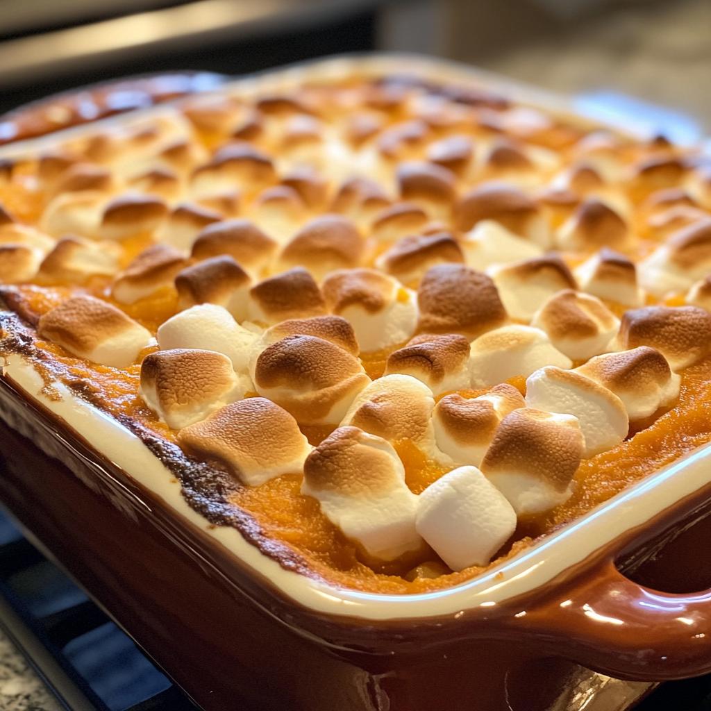 Sweet Potato Casserole with Marshmallows