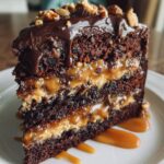 The Best Chocolate Snickers Cake Decadent and From Scratch