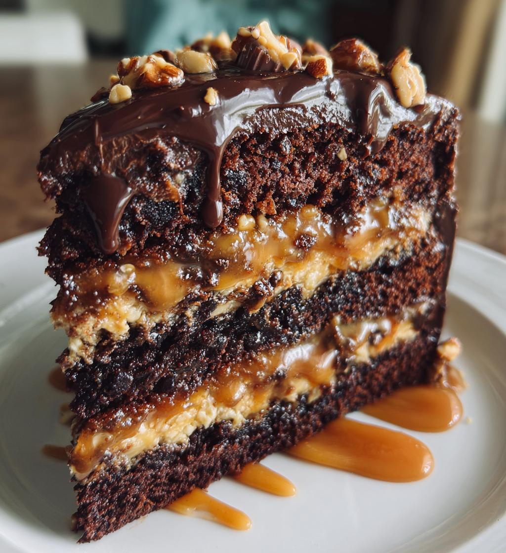 The Best Chocolate Snickers Cake Decadent and From Scratch