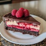 The Best Dark Chocolate Raspberry Cheesecake