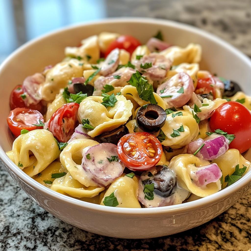 Tortellini Salad with Creamy Dressing