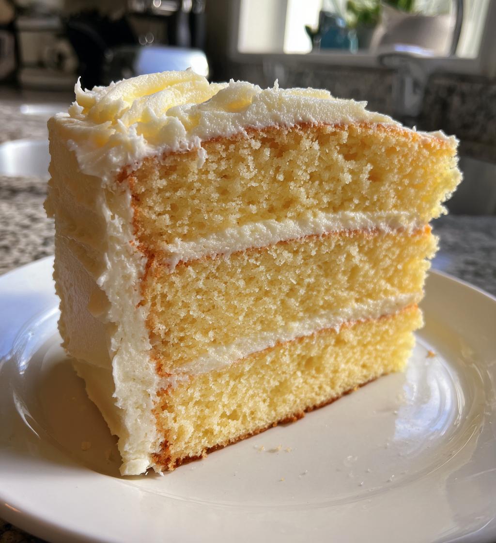 Vanilla Layer Cake with Butter Frosting