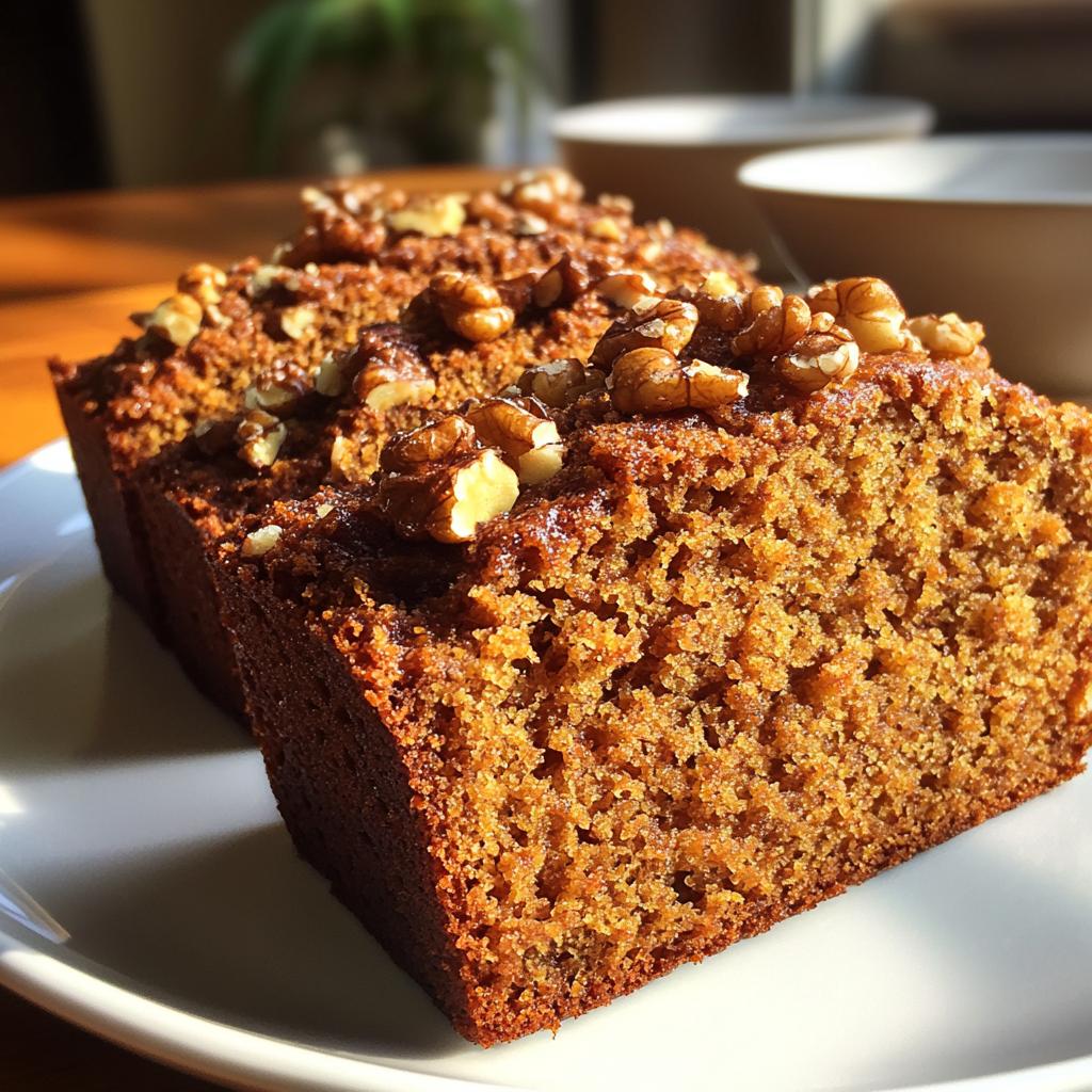 Vegan Pumpkin Bread with Nuts