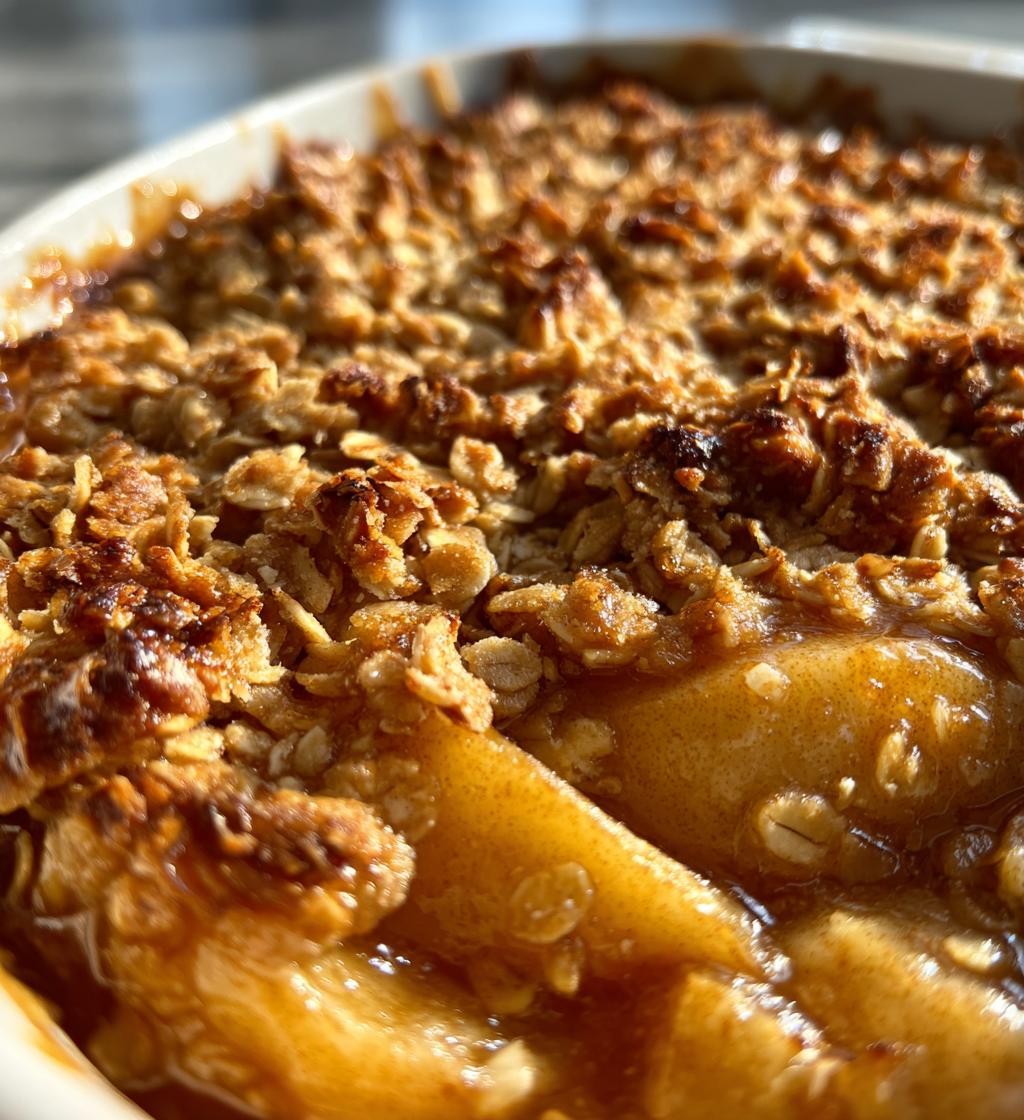 Warm Apple Crisp with Oat Crumble