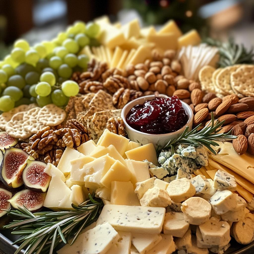 christmas cheese platter