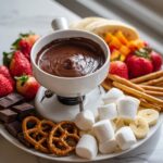 Chocolate fondue valentines