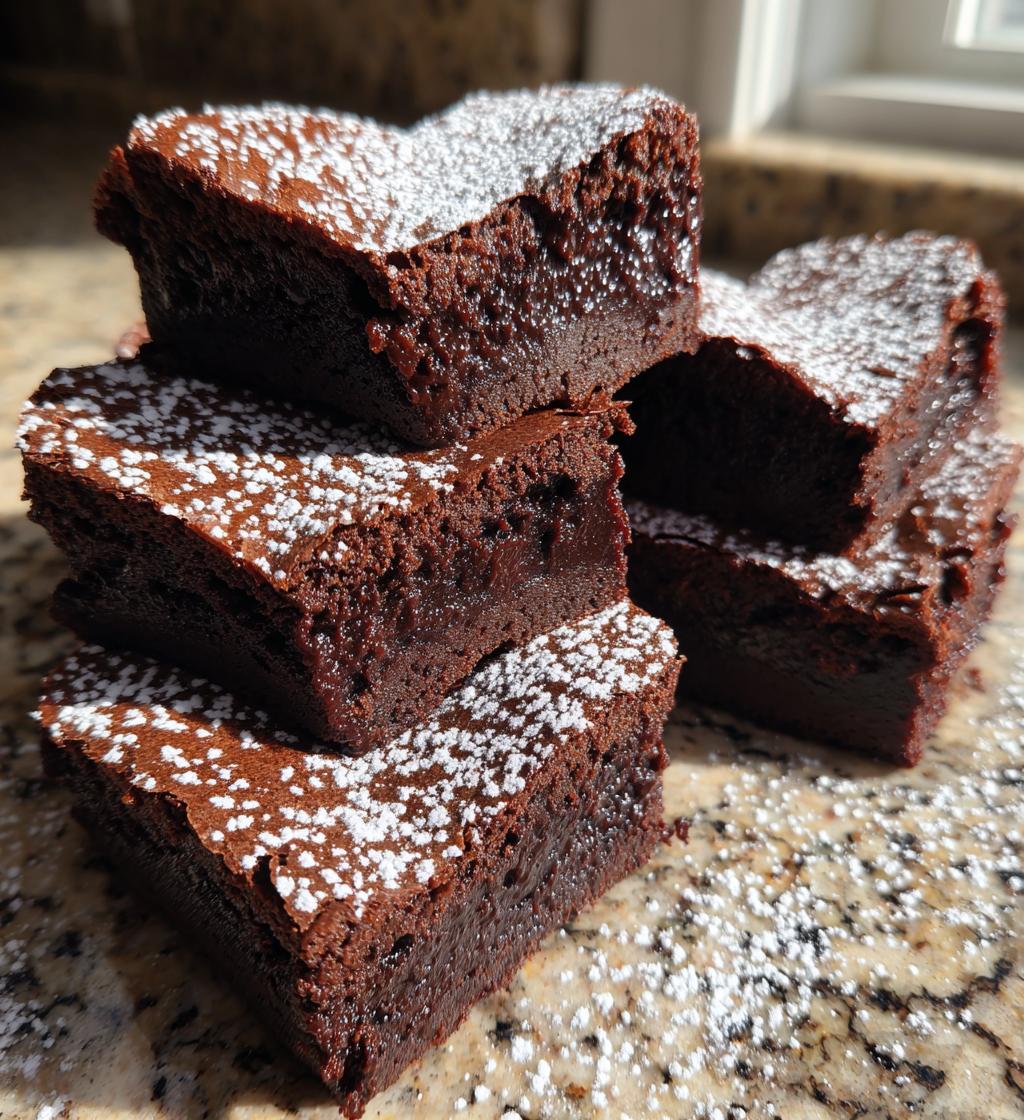 Heart shaped brownies