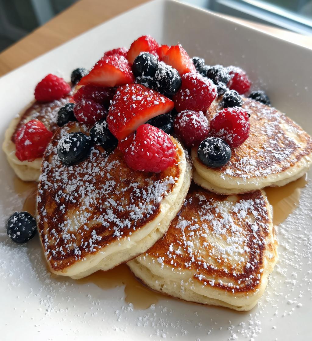 Heart-shaped pancakes