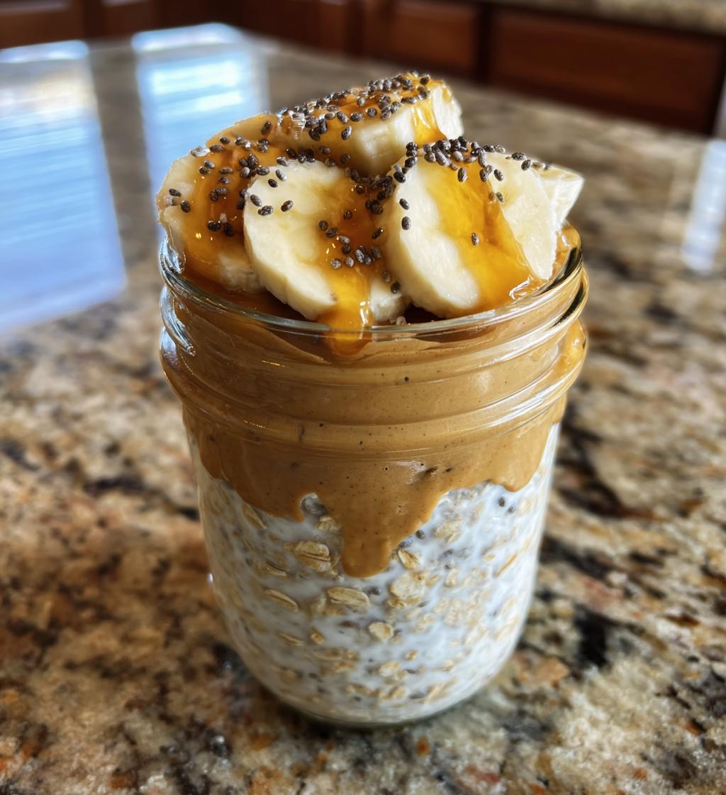 Peanut butter overnight oats