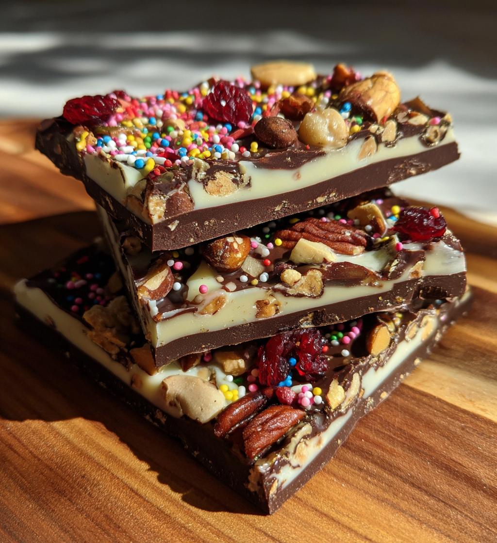 Valentines chocolate bark