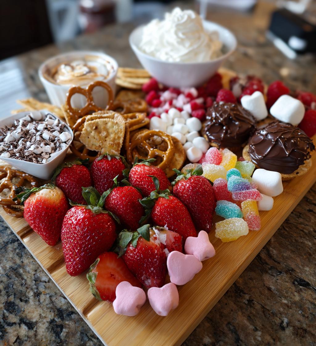 Valentines dessert board