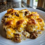 biscuits and gravy breakfast casserole