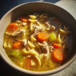 bone broth chicken noodle soup