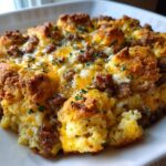 breakfast casserole with biscuits