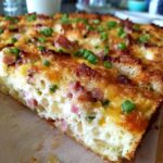breakfast casserole with bread cubes