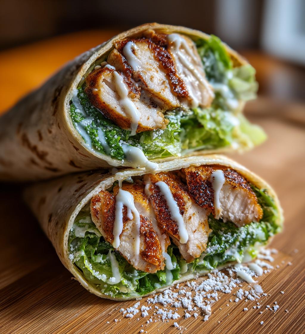 chicken ceasar wrap