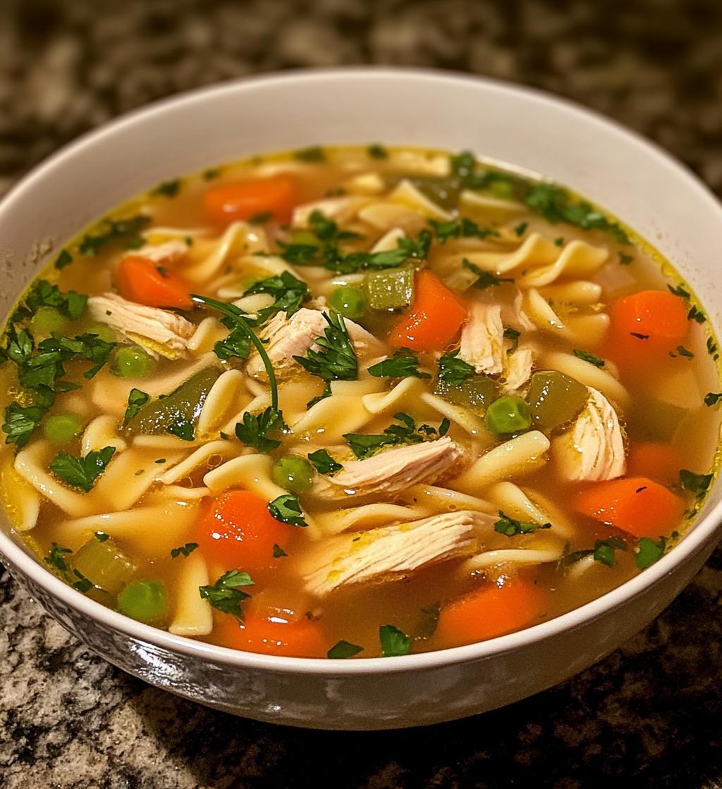 chicken noodle soup homemade