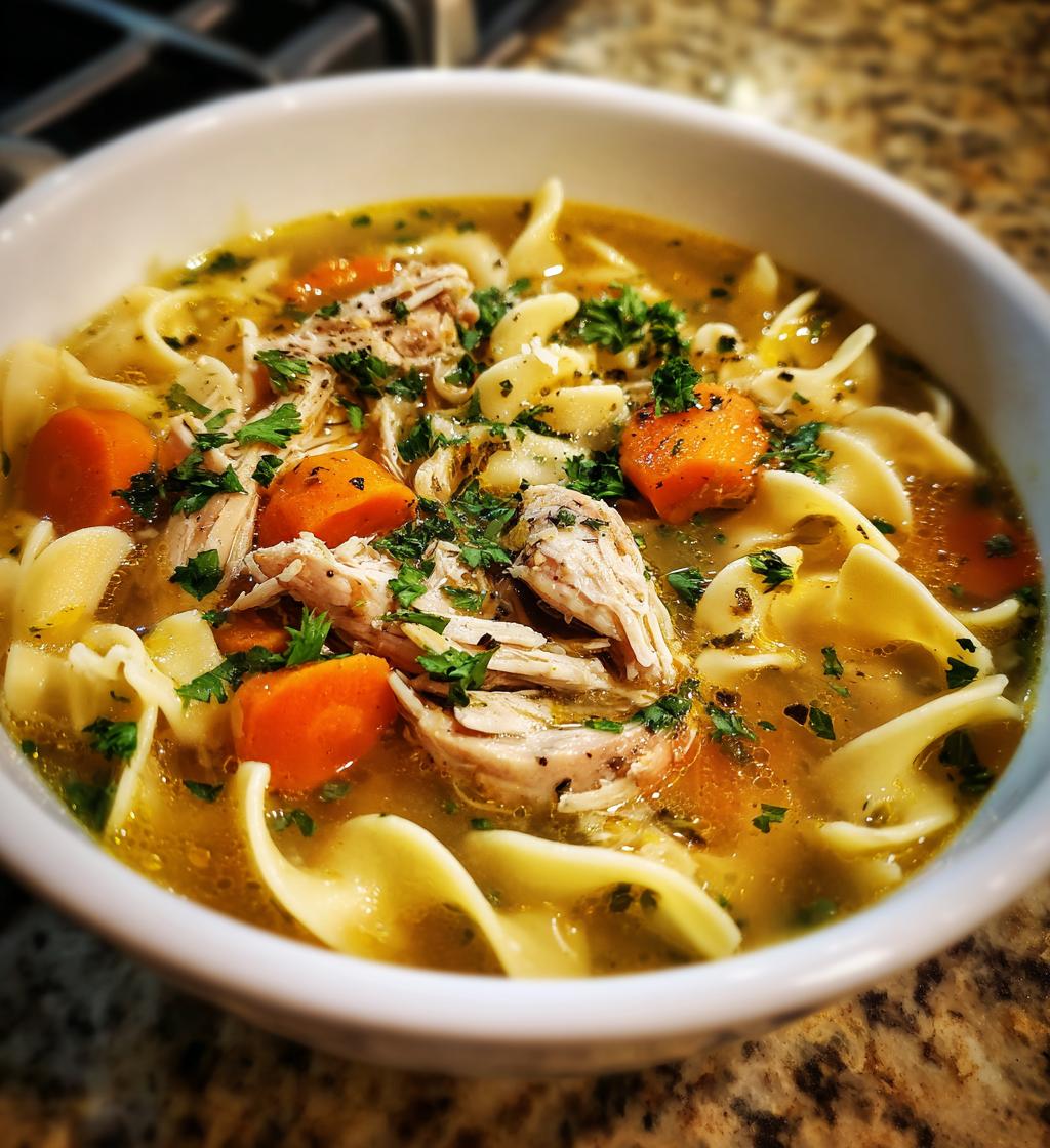 chicken noodle soup homemade