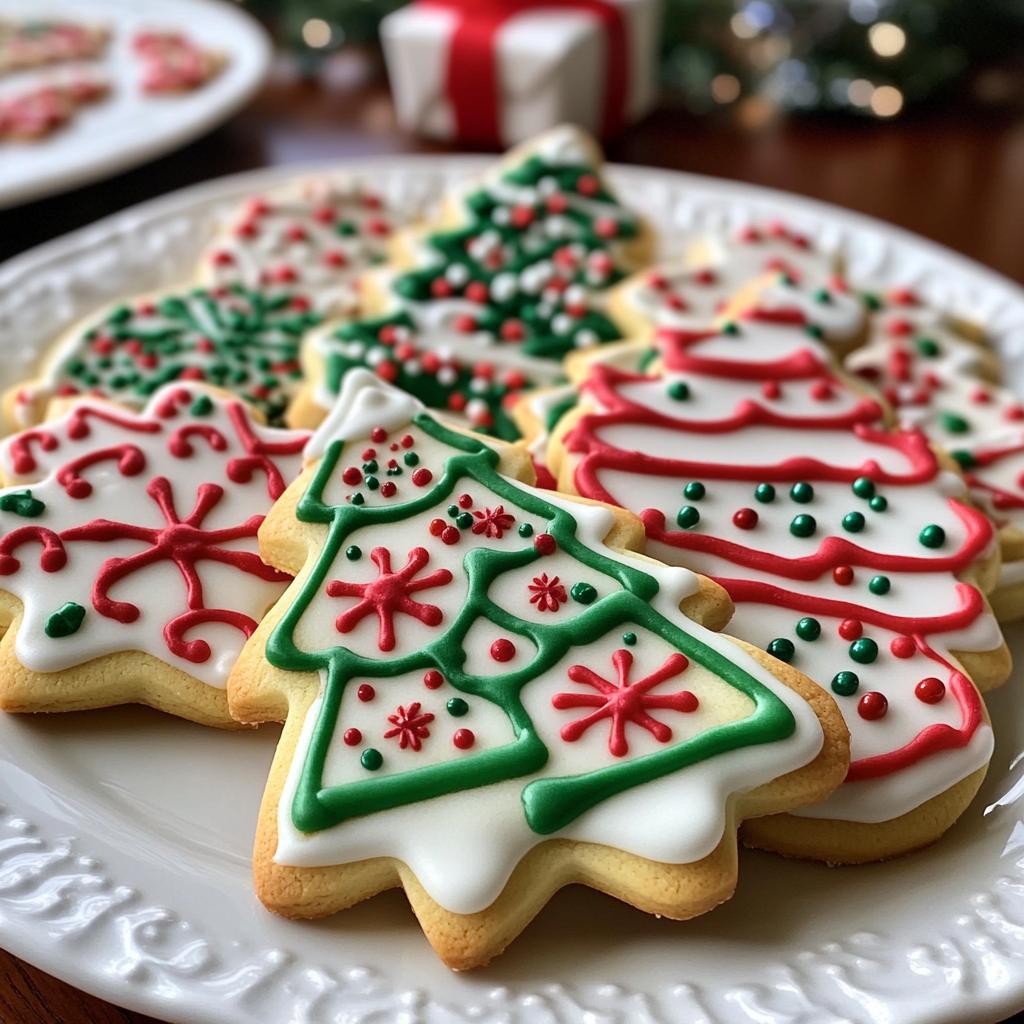 christmas decorated cookies