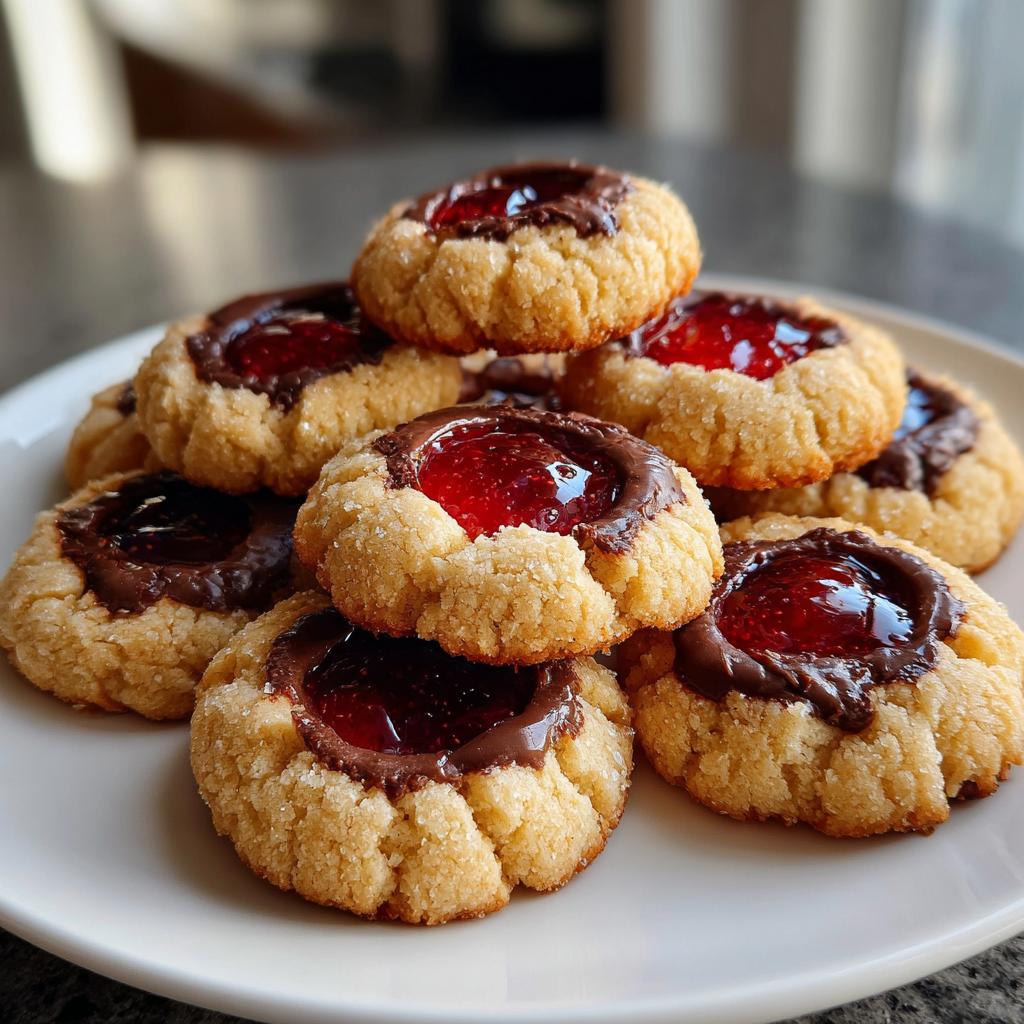 christmas thumbprint cookies