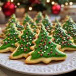 christmas tree cookies decorated