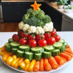 christmas tree veggie tray