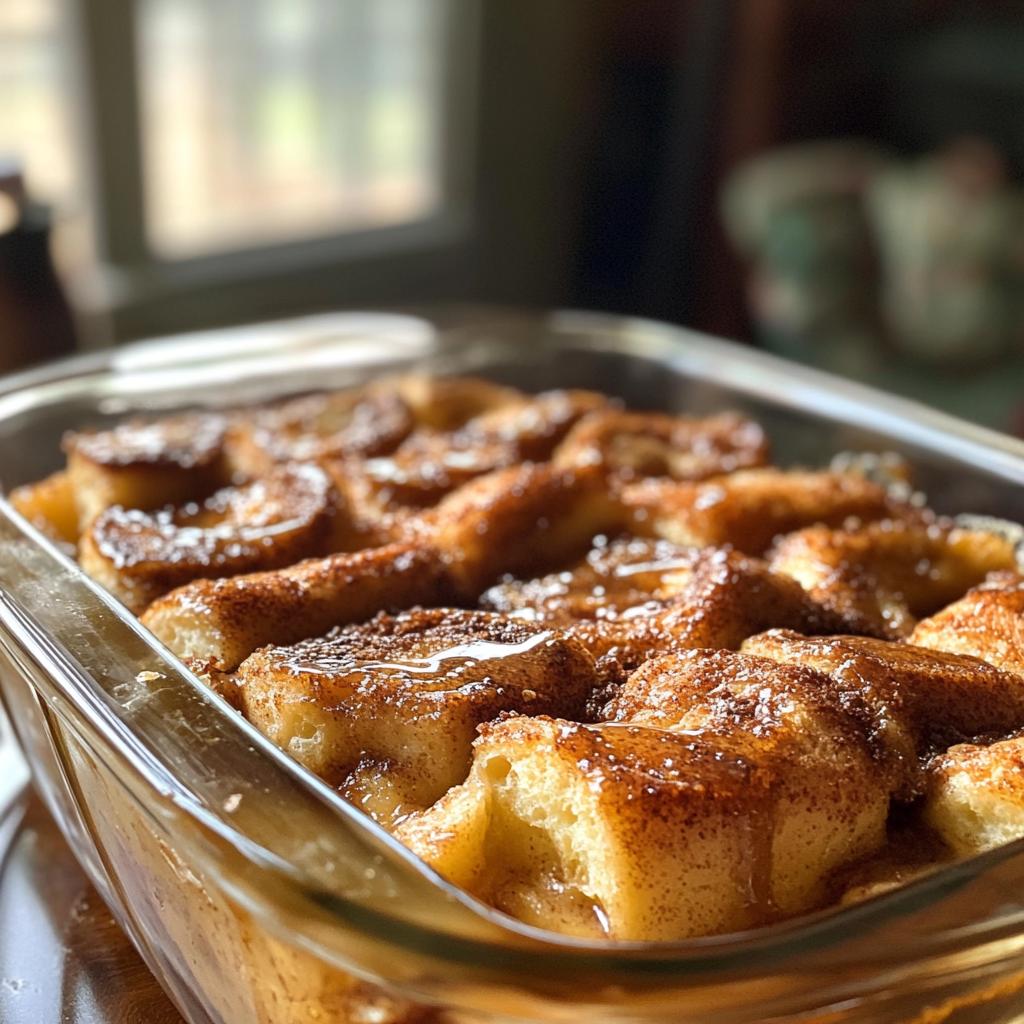 cinnamon roll french toast casserole