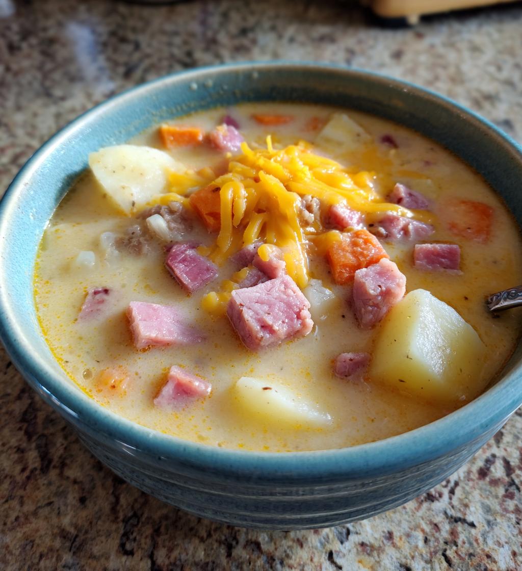 crock pot ham and potato soup