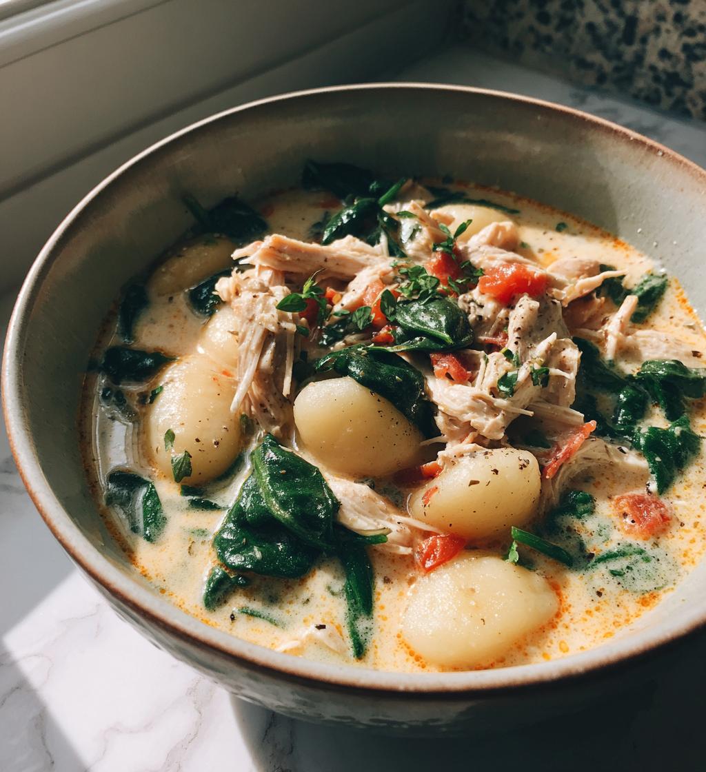 crockpot chicken gnocchi soup