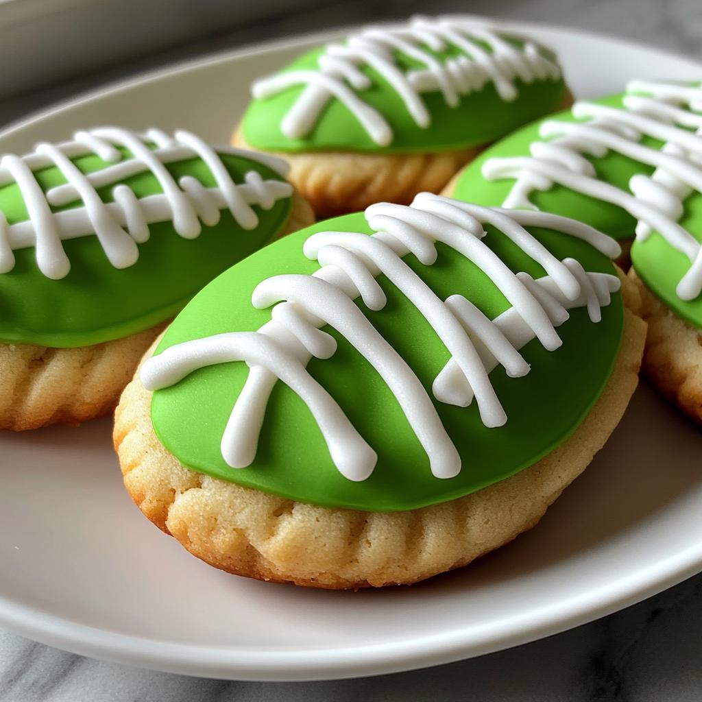 football sugar cookies