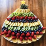 fruit christmas tree platter