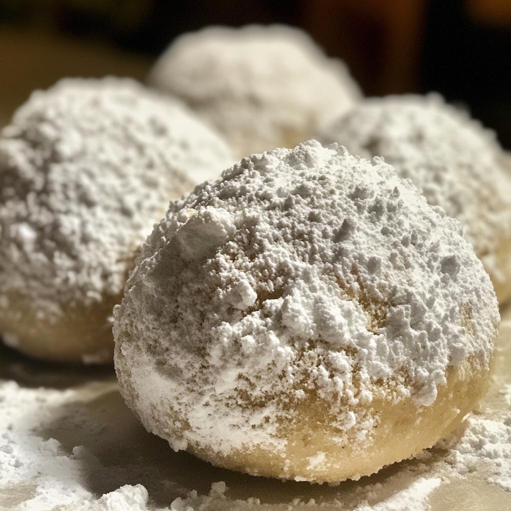 gingerbread snowball cookies