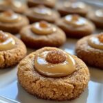gingerbread thumbprint cookies