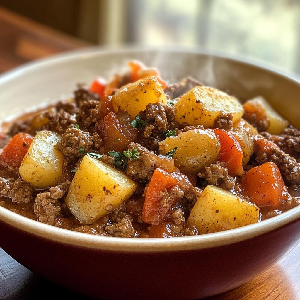 ground beef and potatoes