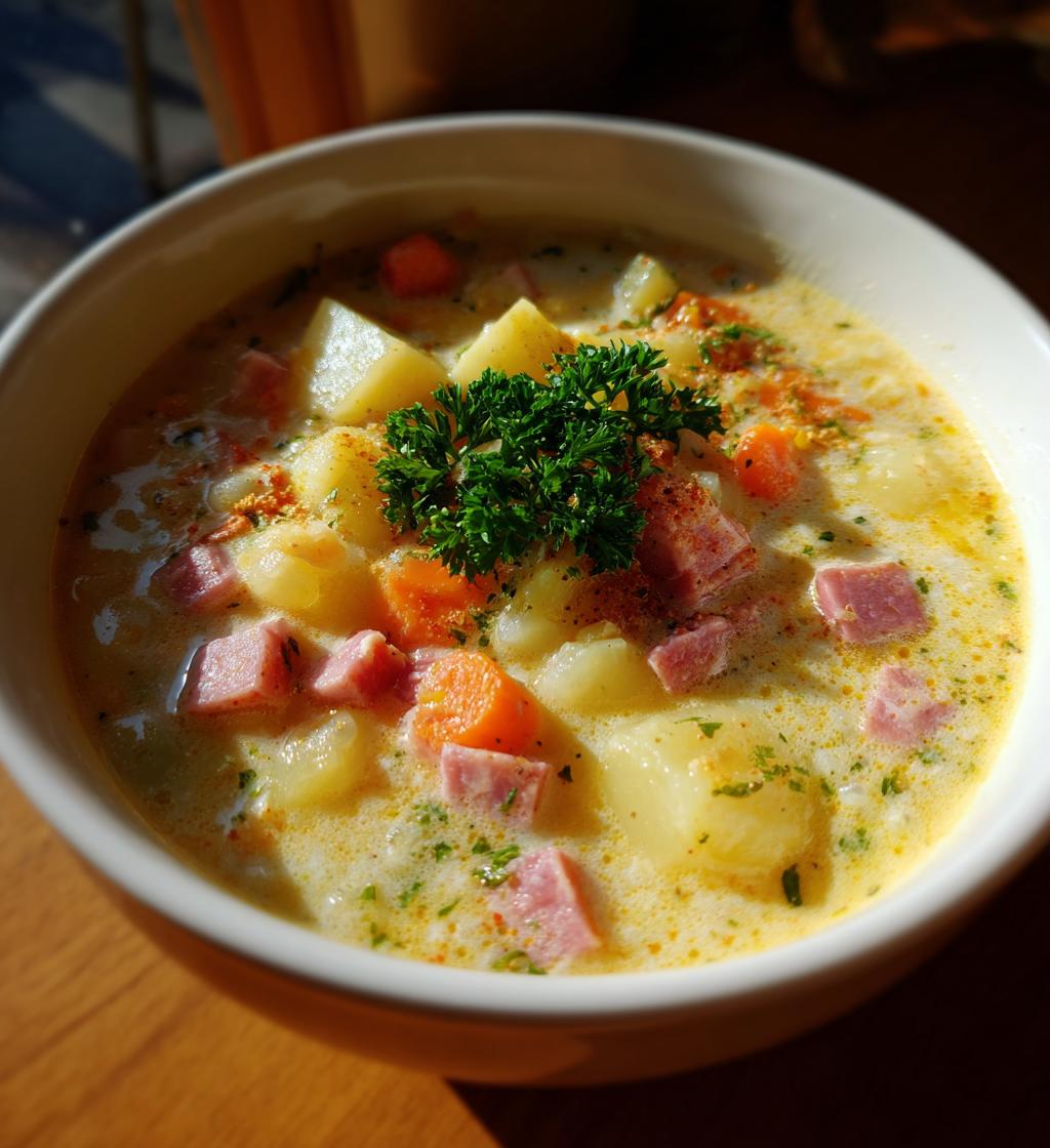 ham potato soup crockpot