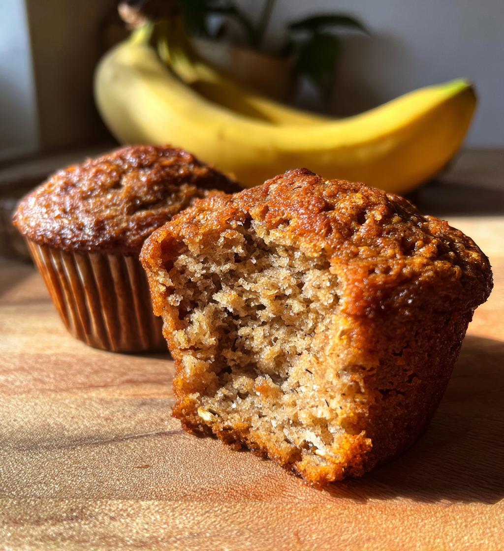 healthy banana muffins
