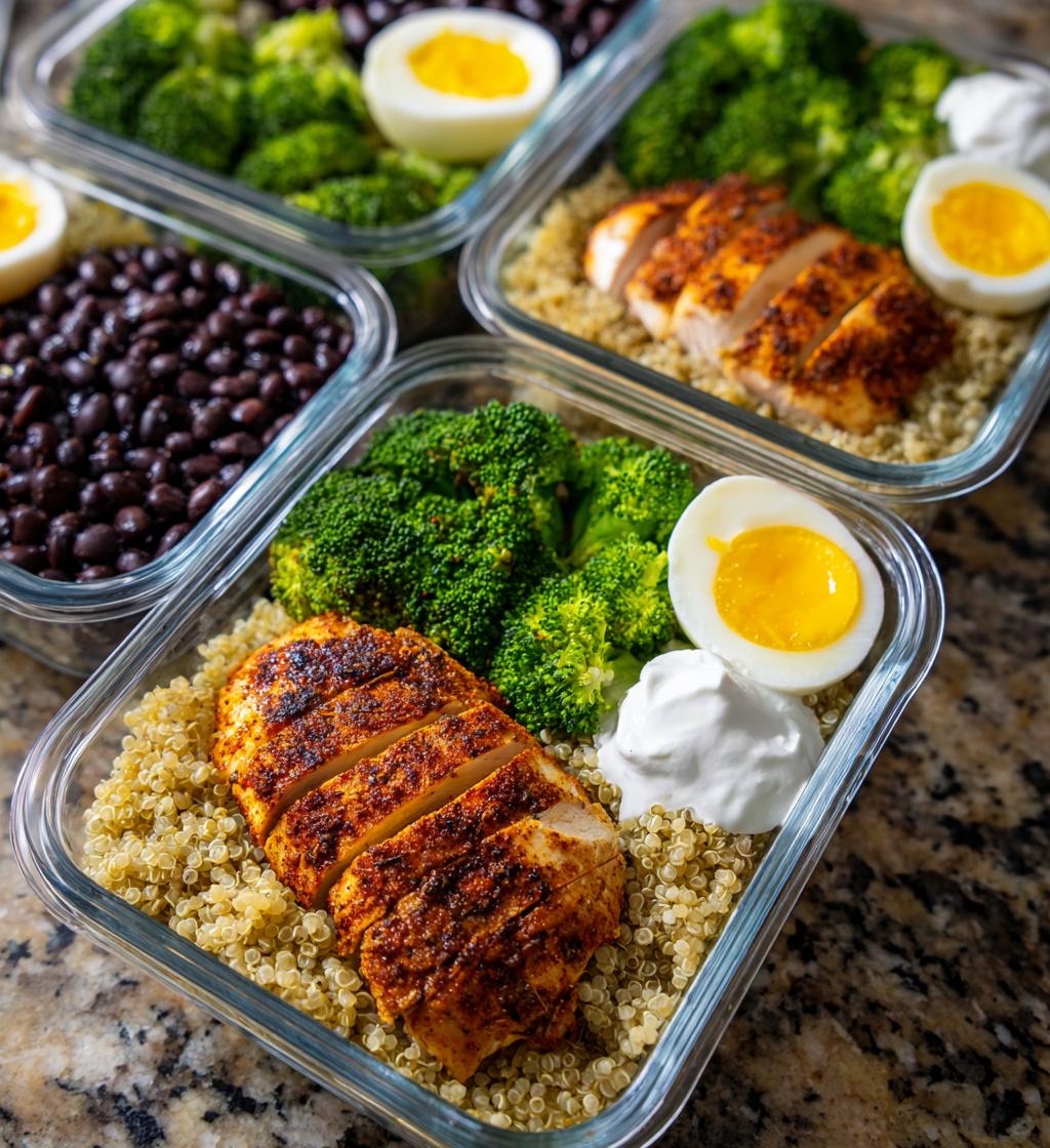 high protein meal prep for the week