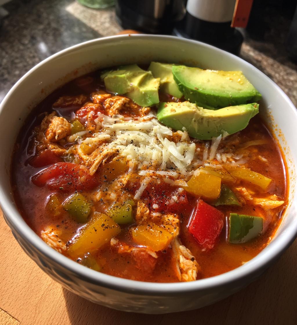 keto chicken taco soup