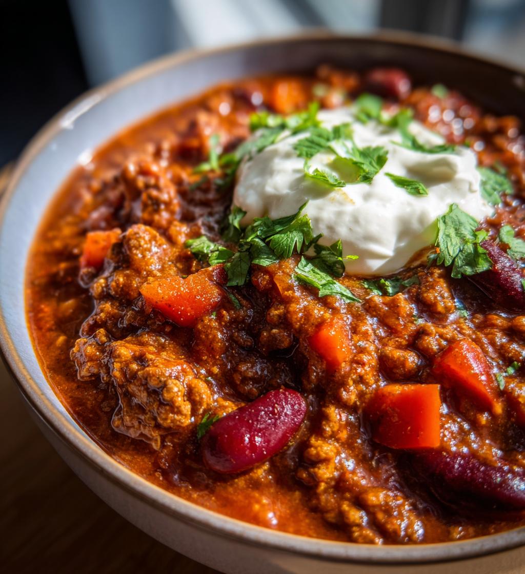 meaty chili recipe