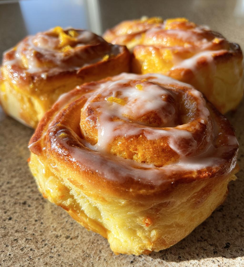 orange cinnamon rolls