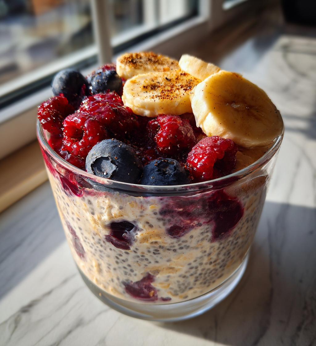 overnight oats with chia seeds