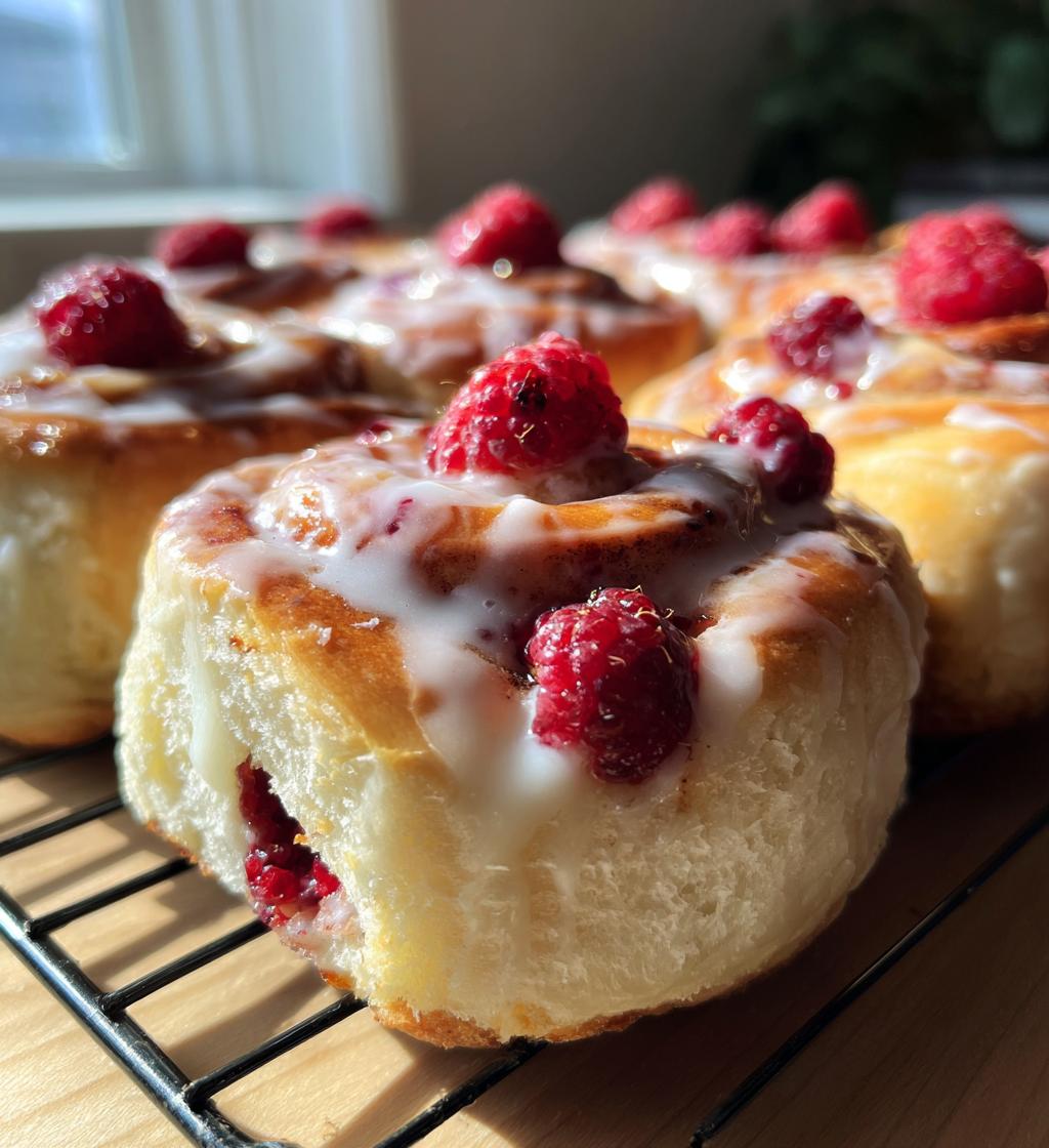 raspberry cinnamon rolls
