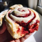 red velvet cinnamon rolls