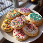 round christmas cookies decorated