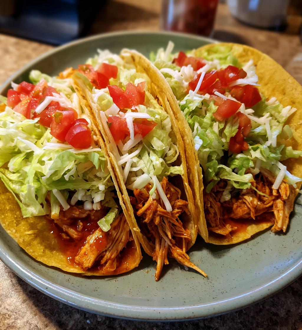 shredded chicken tacos crockpot