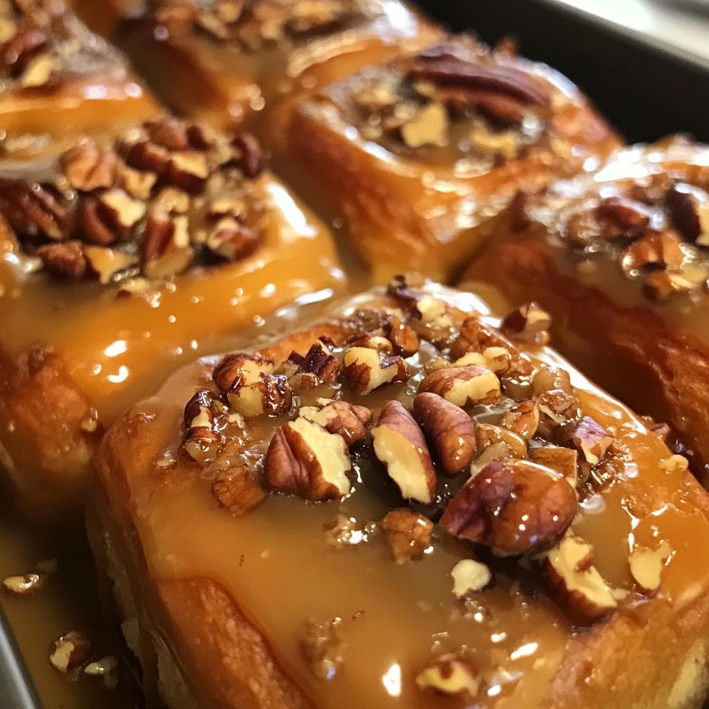 sticky buns with cinnamon rolls