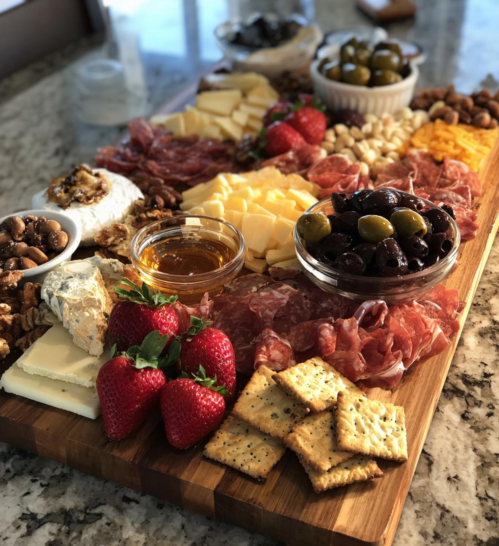 valentines charcuterie board