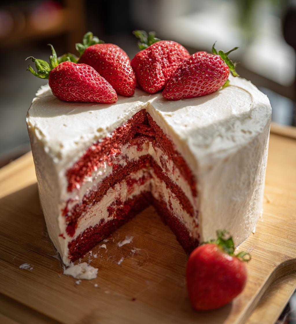 valentines heart cake